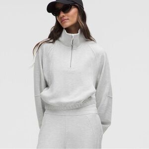 Scuba Waffle Oversized Half Zip